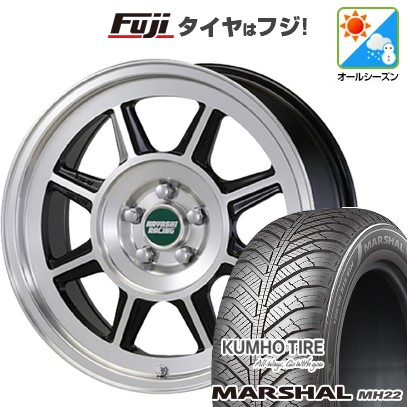 【新品国産車用5穴100】 オールシーズンタイヤ ホイール4本セット 205/50R17 93 W XL クムホ マーシャル MH22 オールシーズン(限定) ハヤシレーシング ハヤシストリート タイプSTL 7J 17インチ(送料無料)