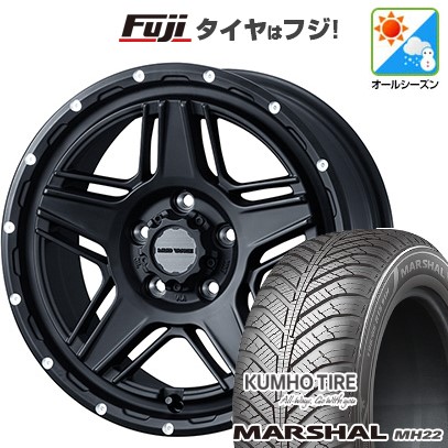 【新品国産車用5穴114.3】 オールシーズンタイヤ ホイール4本セット 215/60R17 クムホ マーシャル MH22 オールシーズン(限定) WEDS ウェッズアドベンチャー マッドヴァンス 07 7J 17インチ(送料無料) 77,220円