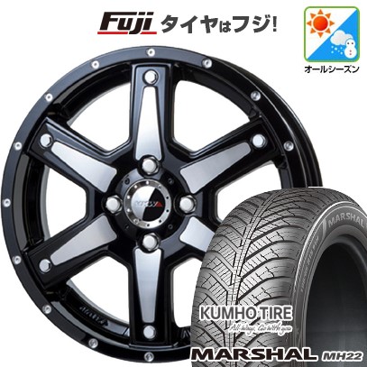 【新品 軽自動車】ハスラー デリカミニ(4WD) オールシーズンタイヤ ホイール4本セット 165/60R15 クムホ マーシャル MH22 オールシーズン(限定) トライスター MKW MK-56 4.5J 15インチ(送料無料)