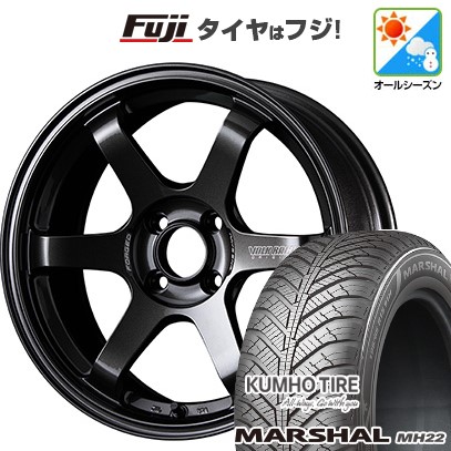 【新品 軽自動車】ハスラー デリカミニ(4WD) オールシーズンタイヤ ホイール4本セット 165/60R15 クムホ マーシャル MH22 オールシーズン(限定) RAYS レイズ ボルクレーシング TE37 ソニック 5J 15インチ(送料無料)