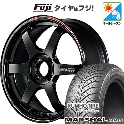 【新品 軽自動車】ハスラー デリカミニ(4WD) オールシーズンタイヤ ホイール4本セット 165/60R15 クムホ マーシャル MH22 オールシーズン(限定) RAYS レイズ ボルクレーシング TE37 ソニック TIME ATTACK EDITION 5.5J 15インチ(送料無料)
