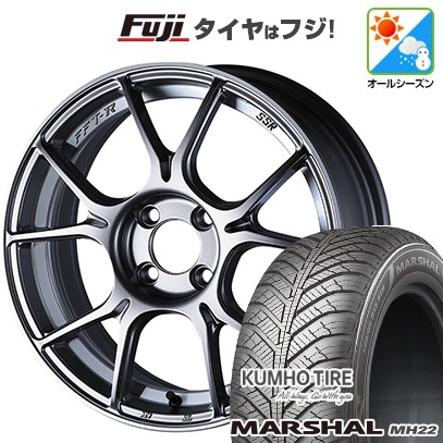 【新品国産車用4穴100】 オールシーズンタイヤ ホイール4本セット 185/55R16 クムホ マーシャル MH22 オールシーズン(限定) SSR GT GTX02 6.5J 16インチ(送料無料)