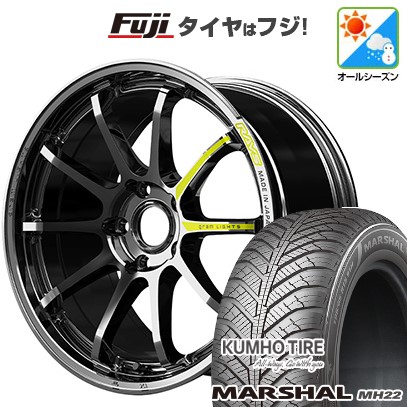 【新品国産車用5穴114.3】 オールシーズンタイヤ ホイール4本セット 215/60R17 クムホ マーシャル MH22 オールシーズン(限定) RAYS レイズ グラムライツ 57NR LIMITED 7J 17インチ(送料無料)