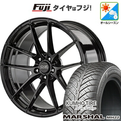 【新品国産車用5穴100】 オールシーズンタイヤ ホイール4本セット 205/50R17 93 W XL クムホ マーシャル MH22 オールシーズン(限定) OZ レッジェーラHLT 7.5J 17インチ(送料無料)
