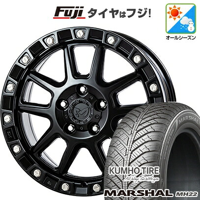 【新品国産車用5穴114.3】 オールシーズンタイヤ ホイール4本セット 235/55R18 クムホ マーシャル MH22 オールシーズン(限定) トライスター MKW M205 JP Spec 8J 18インチ(送料無料)