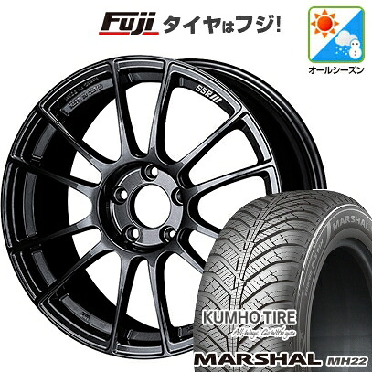 【新品国産車用5穴114.3】 オールシーズンタイヤ ホイール4本セット 225/45R18 95 W XL クムホ マーシャル MH22 オールシーズン(限定) SSR GT GTX04 7.5J 18インチ(送料無料)|フジコーポレーション