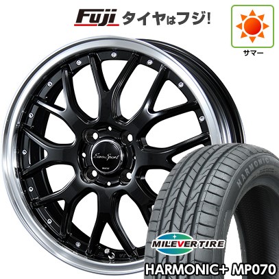 【新品】60系プリウス 夏タイヤ ホイール4本セット 195/60R17 ミレバー ハーモニック プラス MP070(限定) ブレスト ユーロスポーツ タイプ815 7J 17インチ(送料無料)