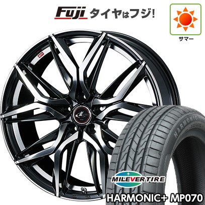【新品】60系プリウス 夏タイヤ ホイール4本セット 195/60R17 ミレバー ハーモニック プラス MP070(限定) WEDS ウェッズ レオニス LM 7J 17インチ(送料無料)