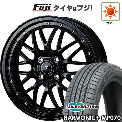 【新品 軽自動車】 夏タイヤ ホイール4本セット 165/45R16 ミレバー ハーモニック プラス MP070(限定) WEDS ウェッズ ノヴァリス アセット M1 5J 16インチ(送料無料)