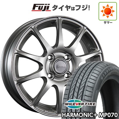 【新品 軽自動車】N-BOX タント スペーシア 夏タイヤ ホイール4本セット 165/55R15 ミレバー ハーモニック プラス MP070(限定) ブリヂストン エコフォルム SE-23 4.5J 15インチ(送料無料)|フジコーポレーション
