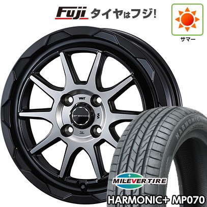 【新品 軽自動車】N-BOX タント スペーシア 夏タイヤ ホイール4本セット 165/55R15 ミレバー ハーモニック プラス MP070(限定) WEDS ウェッズアドベンチャー マッドヴァンス 06 4.5J 15インチ(送料無料)｜フジコーポレーション
