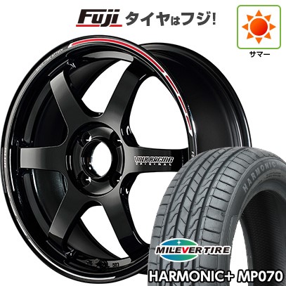 【新品 軽自動車】 夏タイヤ ホイール4本セット 165/45R16 ミレバー ハーモニック プラス MP070(限定) RAYS レイズ ボルクレーシング TE37 ソニック TIME ATTACK EDITION 5.5J 16インチ(送料無料)｜フジコーポレーション