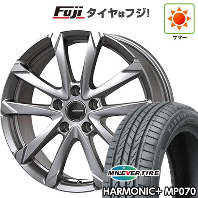 【新品】60系プリウス 夏タイヤ ホイール4本セット 195/60R17 ミレバー ハーモニック プラス MP070(限定) コーセイ クレイシズ GC36F 7J 17インチ(送料無料)