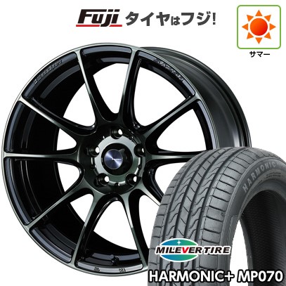 【新品】ライズ/ロッキー(ハイブリッド) 夏タイヤ ホイール4本セット 195/60R17 ミレバー ハーモニック プラス MP070(限定) WEDS ウェッズスポーツ SA-25R 7J 17インチ(送料無料)|フジコーポレーション
