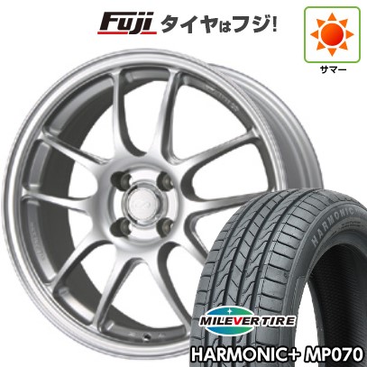 【新品 軽自動車】N-BOX タント スペーシア 夏タイヤ ホイール4本セット 165/55R15 ミレバー ハーモニック プラス MP070(限定) ENKEI エンケイ PerformanceLine PF01 5J 15インチ(送料無料)|フジコーポレーション