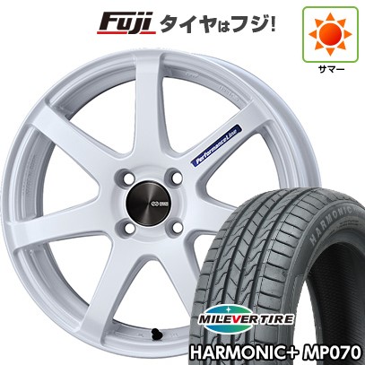 【新品 軽自動車】N-BOX タント スペーシア 夏タイヤ ホイール4本セット 165/55R15 ミレバー ハーモニック プラス MP070(限定) ENKEI エンケイ PerformanceLine PF07 COLORS 5J 15インチ(送料無料)｜フジコーポレーション 68,475円