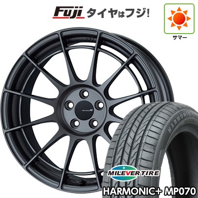 【新品】ライズ/ロッキー(ハイブリッド) 夏タイヤ ホイール4本セット 195/60R17 ミレバー ハーモニック プラス MP070(限定) ENKEI エンケイ Racing Revolution NT03 RR 7J 17インチ(送料無料)|フジコーポレーション