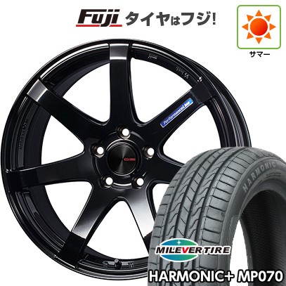 【新品】60系プリウス 夏タイヤ ホイール4本セット 195/60R17 ミレバー ハーモニック プラス MP070(限定) ENKEI エンケイ PerformanceLine PF07 フジオリジナルカラー 7J 17インチ(送料無料)