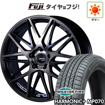 【新品】60系プリウス 夏タイヤ ホイール4本セット 195/60R17 ミレバー ハーモニック プラス MP070(限定) SSR ブリッカー 01M 7J 17インチ(送料無料)