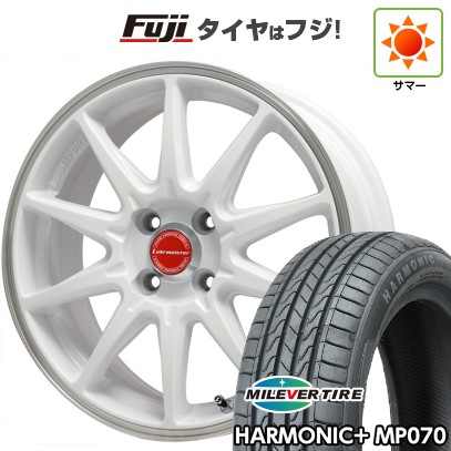 【新品】ライズ/ロッキー（ガソリン） 夏タイヤ ホイール4本セット 195/60R17 ミレバー ハーモニック プラス MP070(限定) レアマイスター LMスポーツ RS10(ホワイト/リムポリッシュ) 6.5J 17インチ(送料無料)