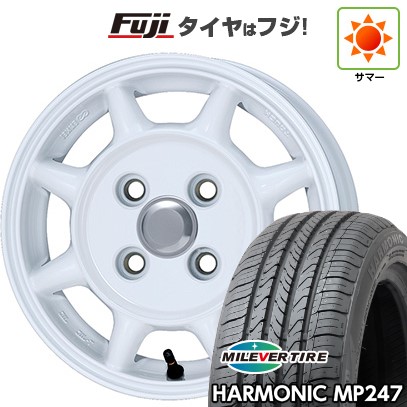 【新品 軽自動車】 夏タイヤ ホイール4本セット 165/55R14 ミレバー ハーモニック MP247(限定) ENKEI エンケイ SAM タフ 4.5J 14インチ(送料無料)｜フジコーポレーション 41,145円
