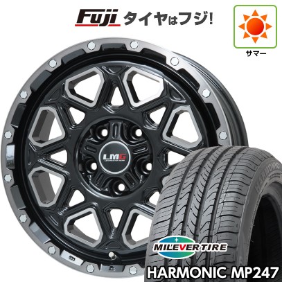 【新品】ヤリスクロス 夏タイヤ ホイール4本セット 205/65R16 ミレバー ハーモニック MP247(限定) レアマイスター LMG モンタグナ(ブラックポリッシュ/ブラッククリア) 7J 16インチ(送料無料)|フジコーポレーション