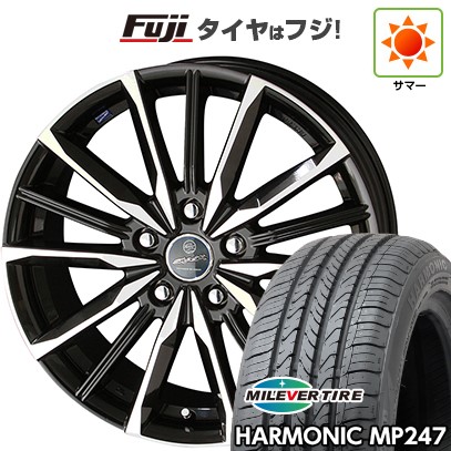 【新品国産車用5穴114.3】 夏タイヤ ホイール4本セット 205/65R16 ミレバー ハーモニック MP247(限定) 共豊 スマック ヴァルキリー 6.5J 16インチ(送料無料)