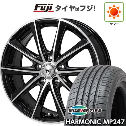 【新品国産車用5穴114.3】 夏タイヤ ホイール4本セット 205/65R16 ミレバー ハーモニック MP247(限定) モンツァ JPスタイル MJ01 6.5J 16インチ(送料無料)