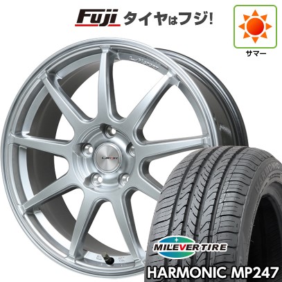 【新品国産車用5穴114.3】 夏タイヤ ホイール4本セット 205/65R16 ミレバー ハーモニック MP247(限定) レアマイスター LMスポーツ LM-QR ハイパーシルバー 7J 16インチ(送料無料)