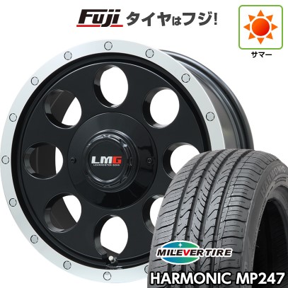 【新品】ヤリスクロス 夏タイヤ ホイール4本セット 205/65R16 ミレバー ハーモニック MP247(限定) レアマイスター LMG CS-8 グロスブラック/リムポリッシュ 7J 16インチ(送料無料)