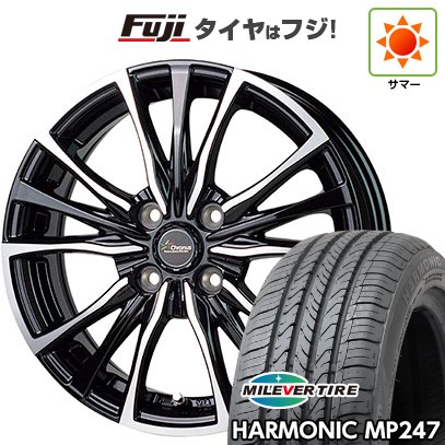 【新品 軽自動車】 夏タイヤ ホイール4本セット 165/55R14 ミレバー ハーモニック MP247(限定) ホットスタッフ クロノス CH-110 4.5J 14インチ(送料無料)
