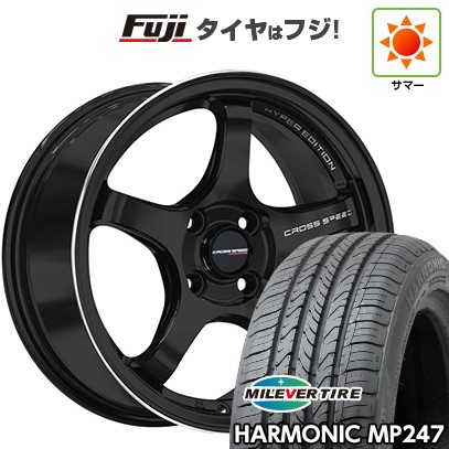 【新品 軽自動車】エブリイワゴン 夏タイヤ ホイール4本セット 165/50R15 ミレバー ハーモニック MP247(限定) ホットスタッフ クロススピード ハイパーエディションCR5 4.5J 15インチ(送料無料)