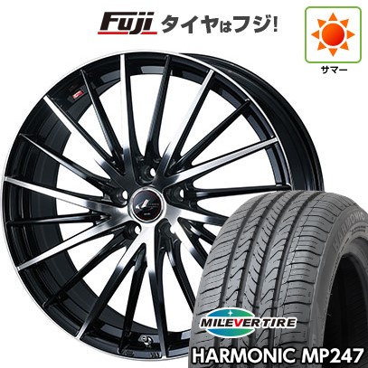 【新品国産車用5穴114.3】 夏タイヤ ホイール4本セット 205/65R16 ミレバー ハーモニック MP247(限定) WEDS ウェッズ レオニス FR 6.5J 16インチ(送料無料)