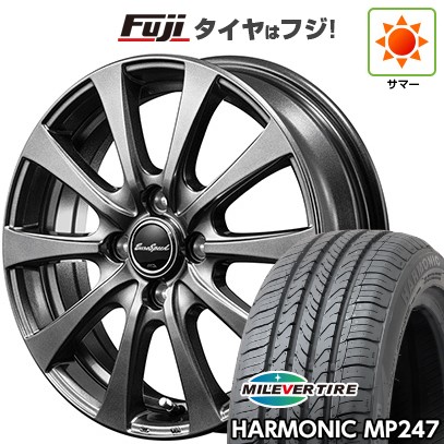 【新品 軽自動車】エブリイワゴン 夏タイヤ ホイール4本セット 165/50R15 ミレバー ハーモニック MP247(限定) MID WHEELS G10 4.5J 15インチ(送料無料)