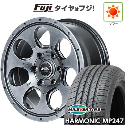 【新品】ヤリスクロス 夏タイヤ ホイール4本セット 205/65R16 ミレバー ハーモニック MP247(限定) MID WHEELS マッドエージェント 7J 16インチ(送料無料)｜フジコーポレーション