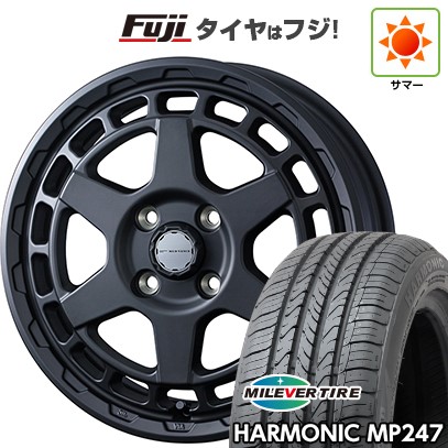 【新品 軽自動車】 夏タイヤ ホイール4本セット 165/55R14 ミレバー ハーモニック MP247(限定) WEDS ウェッズアドベンチャー マッドヴァンス X タイプS 4.5J 14インチ(送料無料)