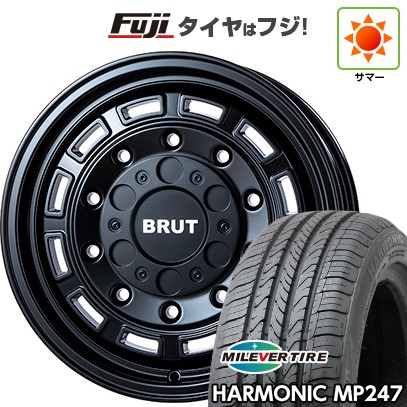 【新品】ヤリスクロス 夏タイヤ ホイール4本セット 205/65R16 ミレバー ハーモニック MP247(限定) トライスター BRUT BR-70 6.5J 16インチ(送料無料)