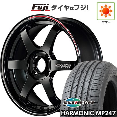 【新品 軽自動車】エブリイワゴン 夏タイヤ ホイール4本セット 165/50R15 ミレバー ハーモニック MP247(限定) RAYS レイズ ボルクレーシング TE37 ソニック TIME ATTACK EDITION 5.5J 15インチ(送料無料)|フジコーポレーション