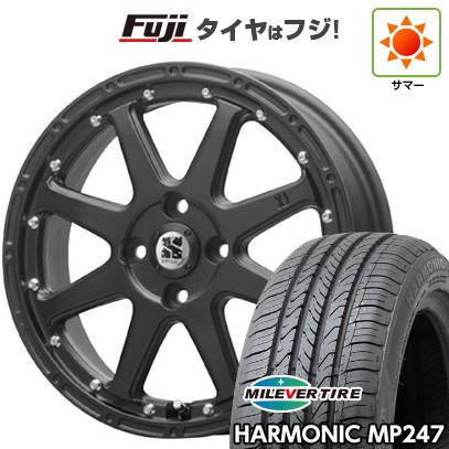 【新品 軽自動車】エブリイワゴン 夏タイヤ ホイール4本セット 165/50R15 ミレバー ハーモニック MP247(限定) MLJ エクストリームJ 4.5J 15インチ(送料無料)