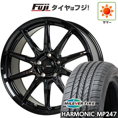 【新品国産車用5穴114.3】 夏タイヤ ホイール4本セット 205/65R16 ミレバー ハーモニック MP247(限定) ホットスタッフ ジースピード G-05 6.5J 16インチ(送料無料)｜フジコーポレーション