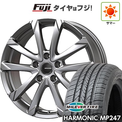 【新品国産車用5穴114.3】 夏タイヤ ホイール4本セット 205/65R16 ミレバー ハーモニック MP247(限定) コーセイ クレイシズ GC36F 6.5J 16インチ(送料無料)