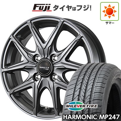 【新品 軽自動車】エブリイワゴン 夏タイヤ ホイール4本セット 165/50R15 ミレバー ハーモニック MP247(限定) トピー シビラ NEXT F05 4.5J 15インチ(送料無料)｜フジコーポレーション