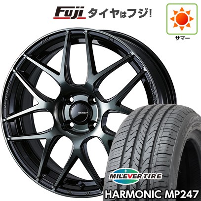 【新品 軽自動車】エブリイワゴン 夏タイヤ ホイール4本セット 165/50R15 ミレバー ハーモニック MP247(限定) WEDS ウェッズスポーツ SA-27R 5J 15インチ(送料無料)