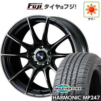 【新品国産車用5穴114.3】 夏タイヤ ホイール4本セット 205/65R16 ミレバー ハーモニック MP247(限定) WEDS ウェッズスポーツ SA-25R 7J 16インチ(送料無料)