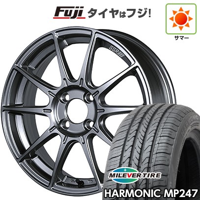 【新品 軽自動車】エブリイワゴン 夏タイヤ ホイール4本セット 165/50R15 ミレバー ハーモニック MP247(限定) SSR GT GTX01 5J 15インチ(送料無料)