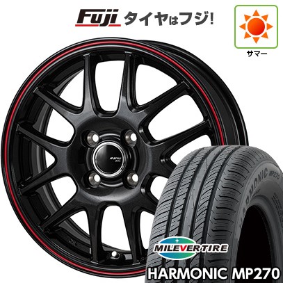 【新品国産車用4穴100】 夏タイヤ ホイール4本セット 185/55R15 ミレバー ハーモニック MP270(限定) モンツァ JPスタイル ジェファ 5.5J 15インチ(送料無料)
