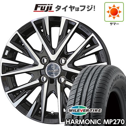 【新品国産車用4穴100】 夏タイヤ ホイール4本セット 175/70R14 ミレバー ハーモニック MP270(限定) 共豊 スマック レジーナ 5J 14インチ(送料無料) 40,235円