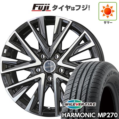 【新品国産車用5穴100】 夏タイヤ ホイール4本セット 205/55R16 ミレバー ハーモニック MP270(限定) 共豊 スマック レジーナ 6.5J 16インチ(送料無料)
