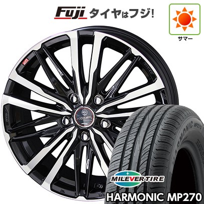 【新品国産車用5穴114.3】 夏タイヤ ホイール4本セット 205/55R16 ミレバー ハーモニック MP270(限定) 共豊 スマック クレスト 6.5J 16インチ(送料無料)