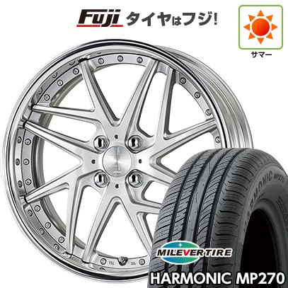 【新品国産車用4穴100】 夏タイヤ ホイール4本セット 195/55R16 ミレバー ハーモニック MP270(限定) WORK ワーク リザルタード メッシュ2 6.5J 16インチ(送料無料) 96,580円